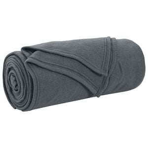 vidaXL Odeja Temno siva 170 x 130 cm 0.33 kg Flis