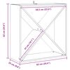 vidaXL Stojalo za vino 2 pcs Naravna 62 x 25 x 62 cm
