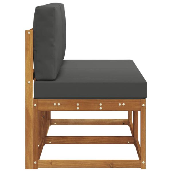 vidaXL 2 Kos Srednji zunanji kavč Masiven les akacije