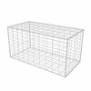 vidaXL Gabionska ko&scaron;ara iz pocinkanega jekla 100x50x50 cm
