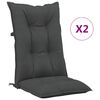 vidaXL Blazine za vrtne stole 2 kosa antracit 120x50x7 cm blago