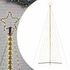 vidaXL LED božično drevo 789 LED tople bele 476 cm
