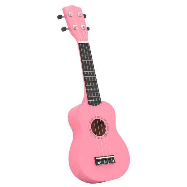 vidaXL Otro&scaron;ki ukulele soprano s torbo roza 23"