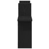 vidaXL Stenska polica 2 kosa črna hrast 38x12x38 cm inženirski les