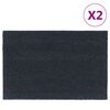 vidaXL Predpražnik 2 kosa temno siv 40x60 cm kokosova vlakna