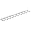 vidaXL Palica za omaro 2 kos srebrna 964 x 15 x 29 mm
