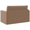 vidaXL Sofa postelja 110cm Kapučino Umetno usnje