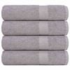 vidaXL Brisače za roke FROGN 4 kosi sive 50x100 cm 360 g/m&sup2;