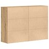 vidaXL Stranske omare s predalom 2 pcs artisan hrast 60 x 31 x 84 cm