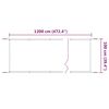vidaXL Vertikalna markiza bela 100x1200 cm tkanina oxford