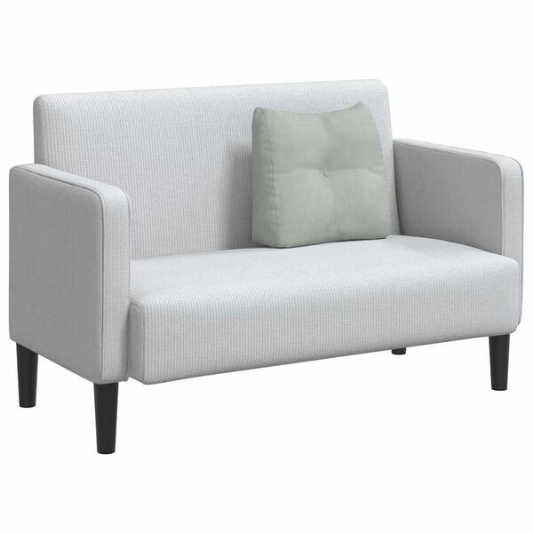 vidaXL Poglavni vzglavnik Svetlo siva 45 x 24 x 50 cm Žamet