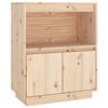 vidaXL Komoda 60x34x75 cm trdna borovina