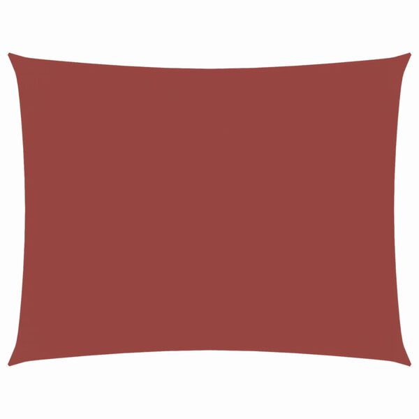 vidaXL Senčno jadro oksford blago pravokotno 3x4 m terakota