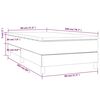 vidaXL Box spring postelja z vzmetnico temno zelena 80x200 cm žamet
