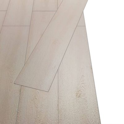 vidaXL Nesamolepilne PVC talne plošče 5,26 m² 2 mm hrast klasično bela