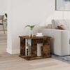 vidaXL Regal za revije Dimljeni oreh 35 x 35 x 45 cm Konstruiran les