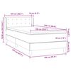 vidaXL Box Spring postelja z vzmetnico Pink 100x220 cm Velvet