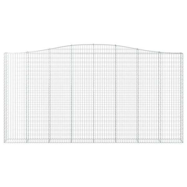 vidaXL Obokana gabonska košara 400x30x200/220 cm pocinkano železo