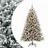 vidaXL Umjetno božično drevo z okrasnimi kroglami 240 cm 300 LED