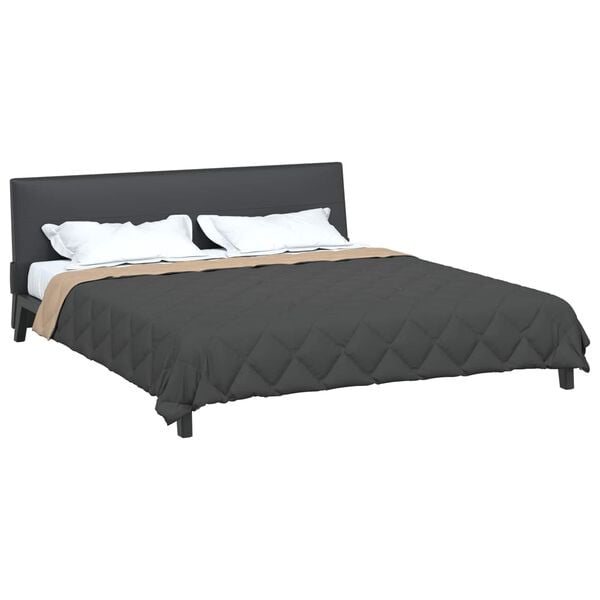 vidaXL Polna celoletna prevleka Antracita in taupe 240 x 200 cm