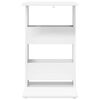vidaXL Stranska miza Bela 40 x 35 x 60,5 cm Konstruiran les