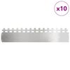 vidaXL Robniki za trato 10 pcs srebrna 103 x 0,05 x 22 cm