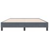 vidaXL posteljni okvir brez vzmetnice temno siva 160x220 cm žamet