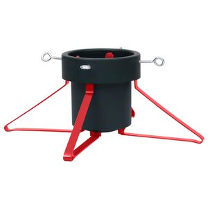 vidaXL Stojalo za novoletno jelko zeleno in rdeče 46x46x19 cm