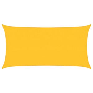 vidaXL Senčno jadro 160 g/m&sup2; rumeno 2x4 m HDPE