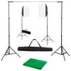 vidaXL Komplet za fotografski studio s softbox svetilkami in ozadjem
