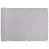 vidaXL Balkonsko platno za zasebnost sivo 500x120 cm PVC