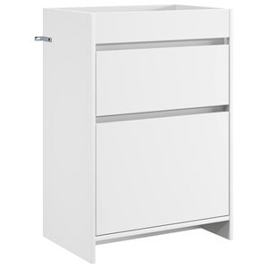 vidaXL Kopalni&scaron;ki kabinet pod umivalnikom Bela 56 x 37,5 x 81 cm
