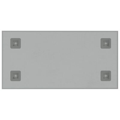 vidaXL Stenska magnetna tabla bela 40x20 cm kaljeno steklo