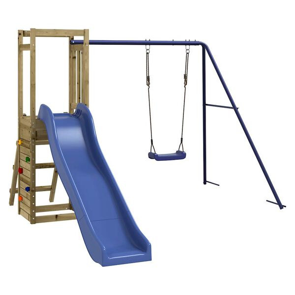 vidaXL Zunanje igralo impregnirana borovina