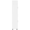 vidaXL Visok predalnik FLORIN Visok sijaj bela 60 x 35 x 182 cm