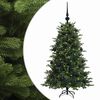 vidaXL Umetna božična jelka z bučko 120 cm 150 LED Toplo bela