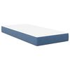 vidaXL Vzmetnica z vzmetnico Modra 90 x 200 cm blago