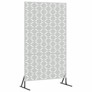 vidaXL Zaslonska za&scaron;čita 100 x 50 x 180 cm Pocinkano jeklo Srebrna