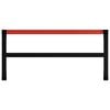 vidaXL Kovinski okvir za delovno mizo 120x57x79 cm črn in rdeč