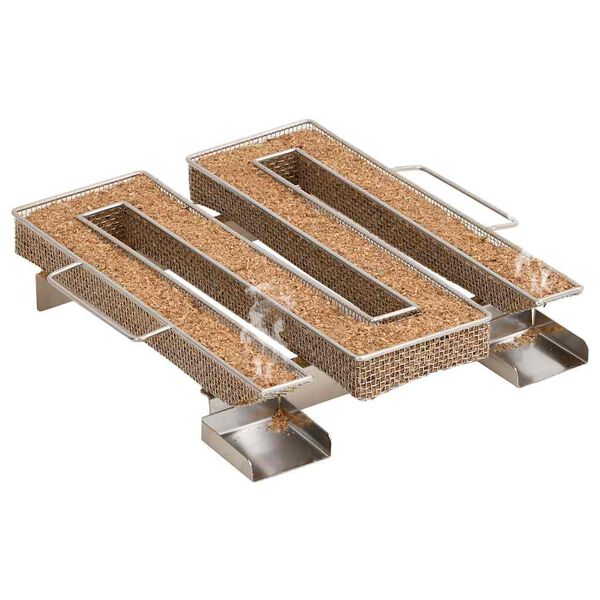 vidaXL Generator hladnega dima 4-stranski 22,5 cm nerjaveče jeklo