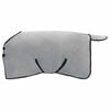 vidaXL Konjski pla&scaron;č Polna svetlo siva in roza 115 cm Poliester Fleece
