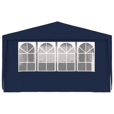 vidaXL Profesionalen vrtni šotor s stranicami 4x9 m moder 90 g/m²
