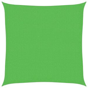 vidaXL Senčno jadro 160 g/m&sup2; svetlo zeleno 3x3 m HDPE