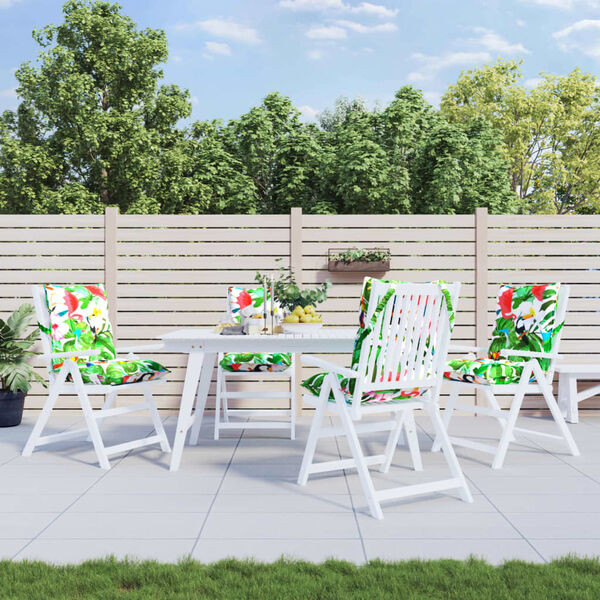 vidaXL Blazine za stole 4 kosi večbarvno oxford blago