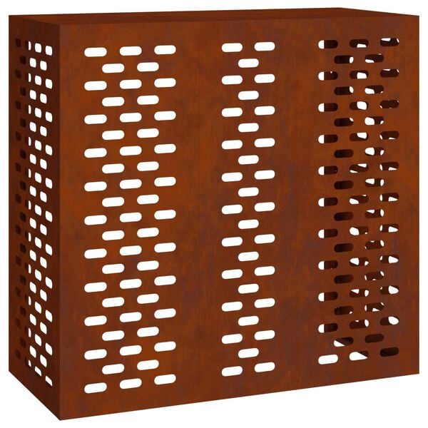 vidaXL Prekrivalo za klimatsko napravo Rjav 110 x 50 x 105 cm