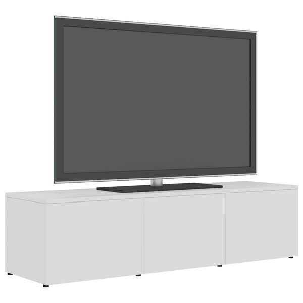 vidaXL TV omarica bela 120x34x30 cm iverna plošča