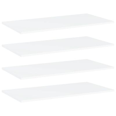 vidaXL Dodatne police za omaro 4 kosi bele 80x40x1,5 cm iverna plošča