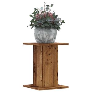 vidaXL Stojalo za rastline 2 kosa starinski les 30x30x40 cm inž. les