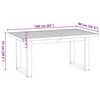 vidaXL Jedilna miza NOAIN 160x90x75 cm trdna borovina