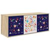 vidaXL Stenska TV omarica MAINZ 102 x 33 x 40 cm Sonoma hrast